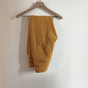 Madewell Straight Legs Pants in Mustard